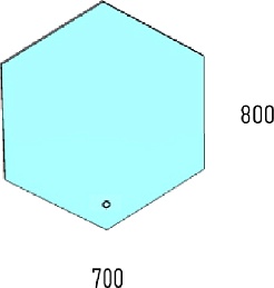 Corozo Зеркало Теор 70x80 V – фотография-4